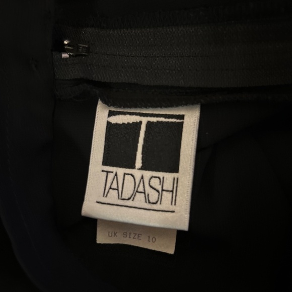 🌿SALE🌿TADASHI Shoji Overlay Wide Leg Pants size 8 - Picture 3 of 8